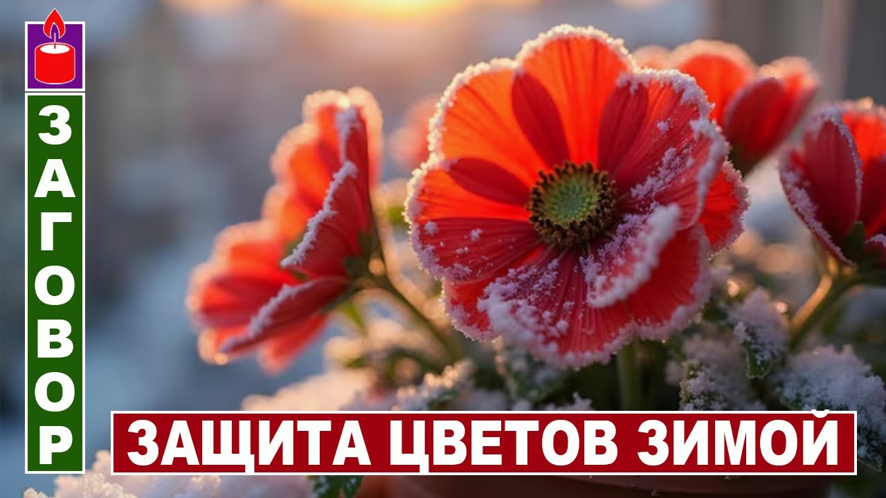 Чтобы зимой цветы не померзли
