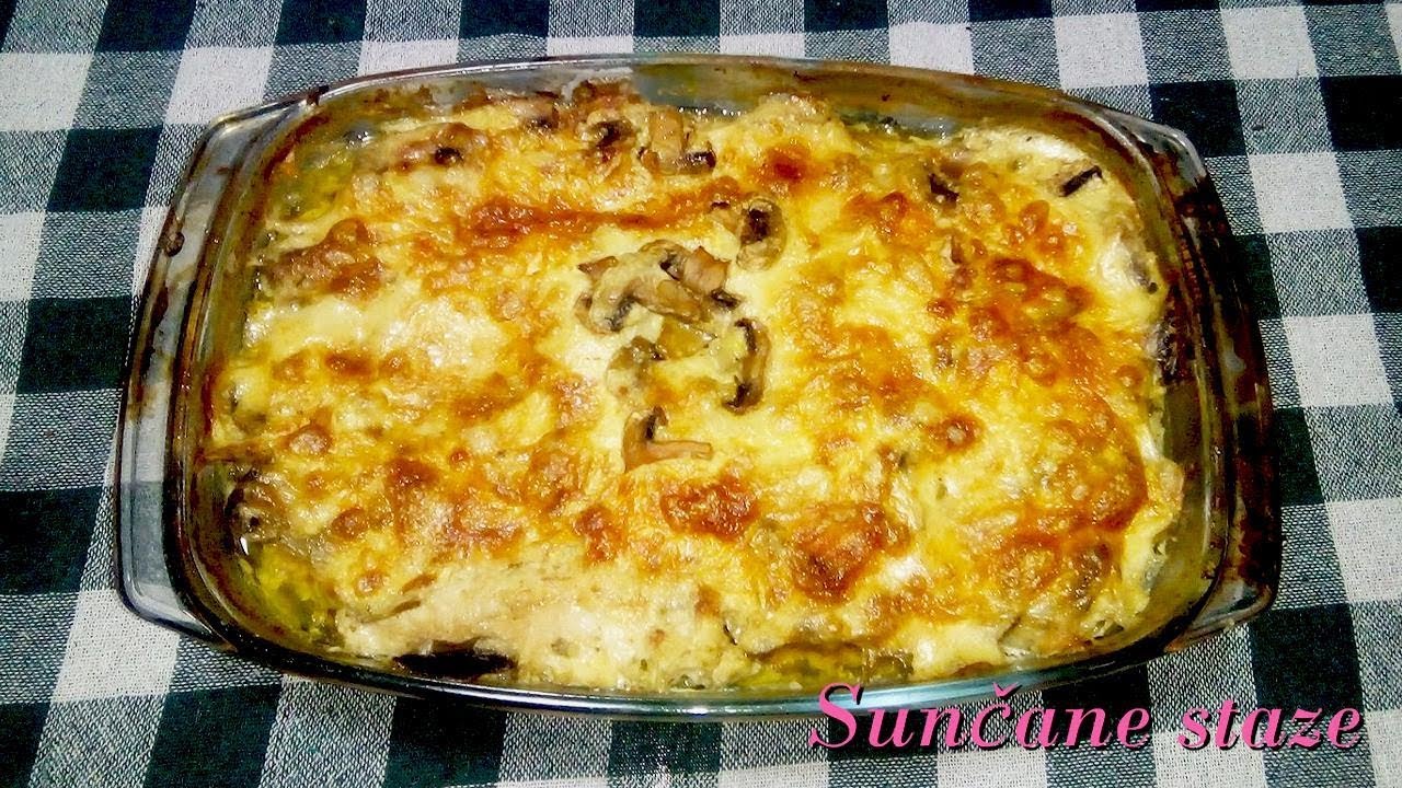 курицу с грибами