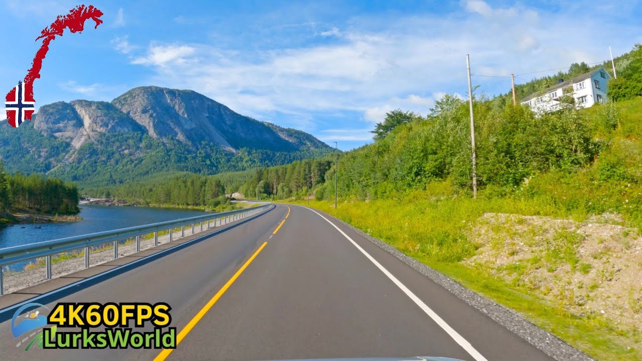Scenic Drive in Norway -  Nomeland To Hovden - 4K60