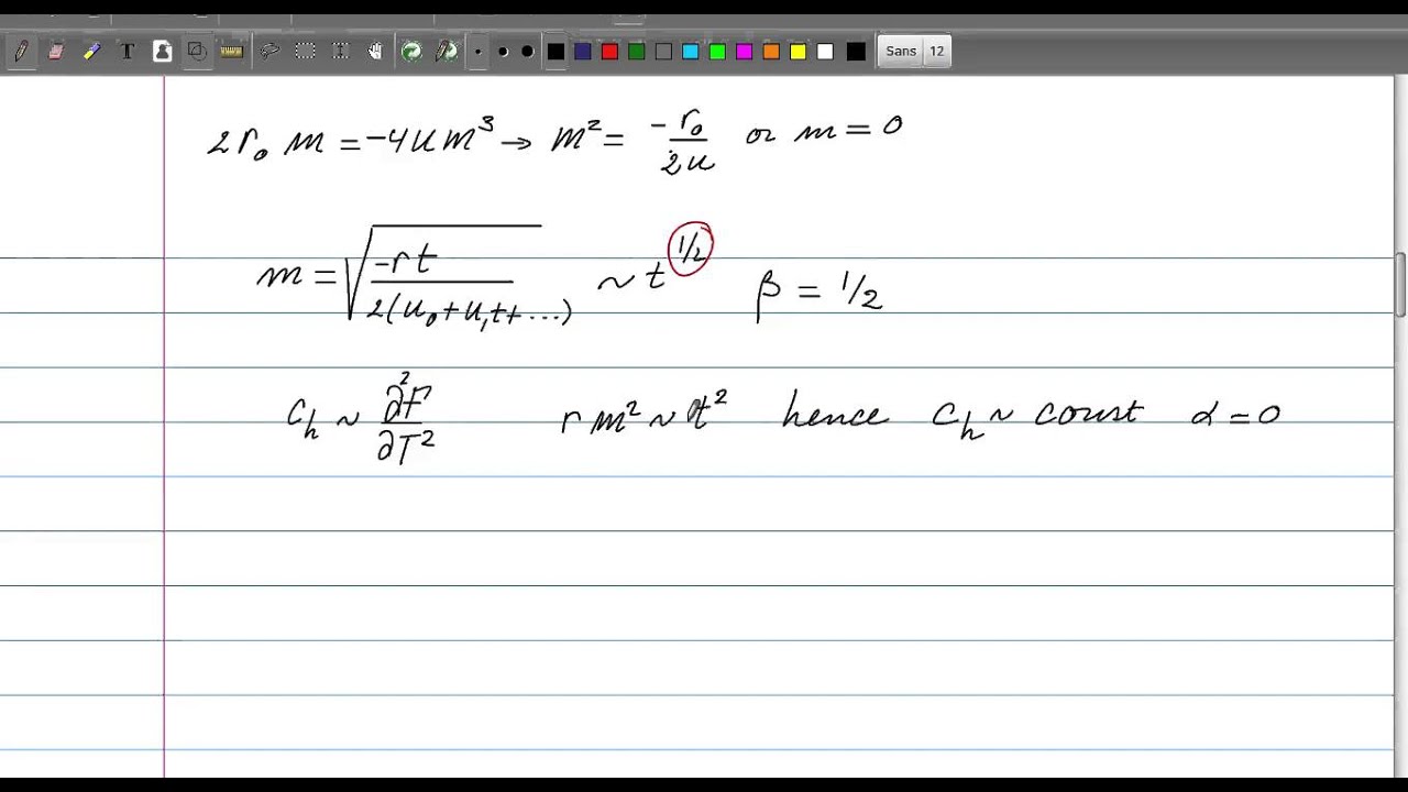 Landau Ginzburg theory of Phase Transitions