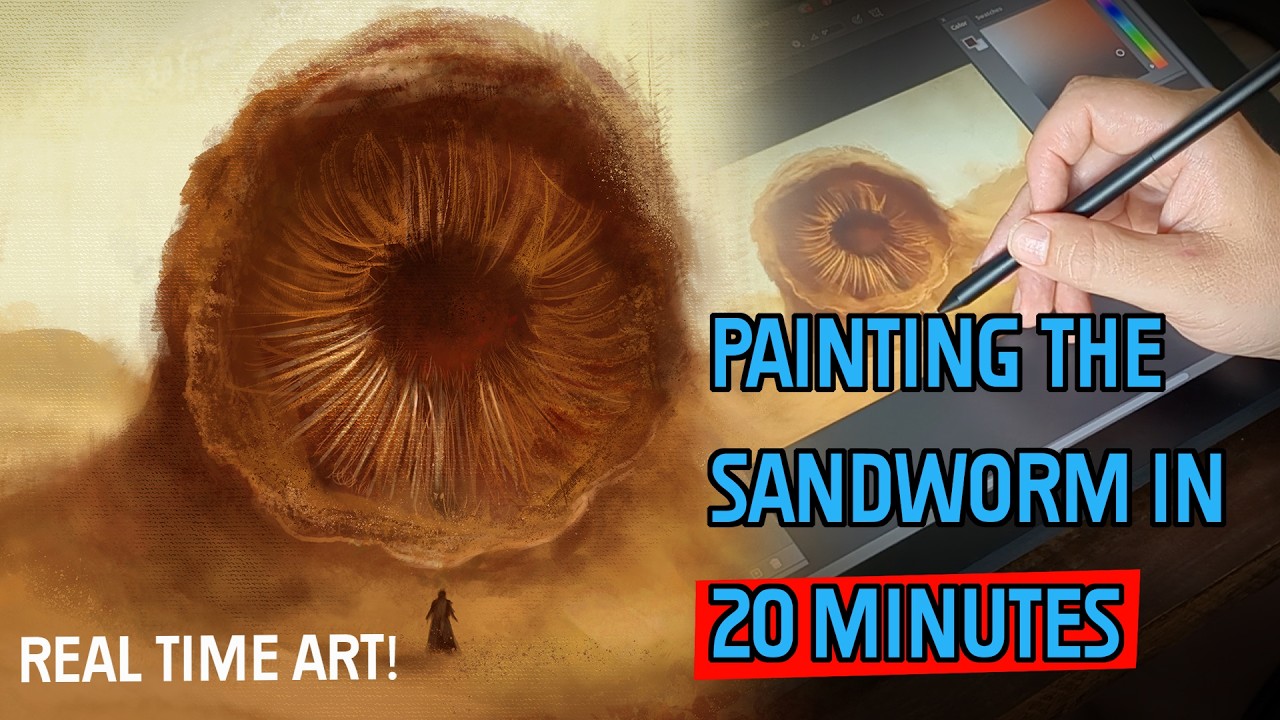 How I SPEEDPAINT movie studys in 20 MINUTES or LESS Dune Edition #dune #digitalart #speedpaint