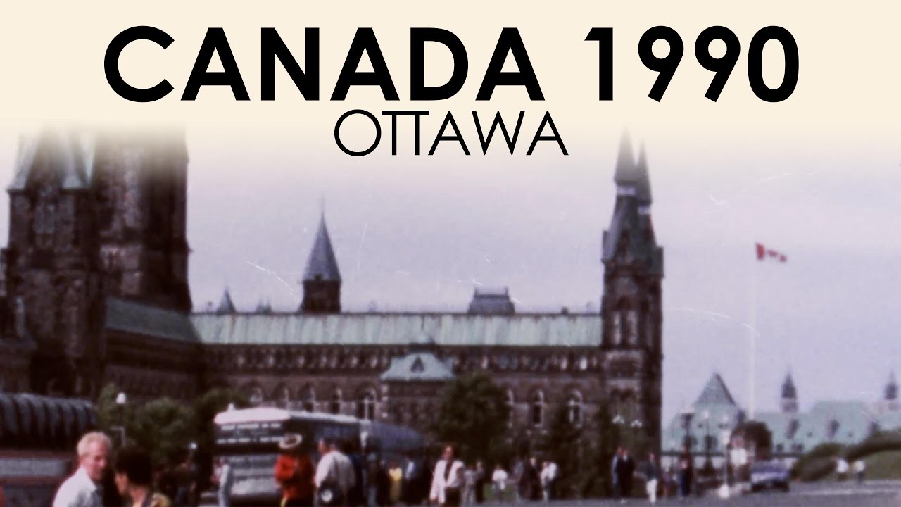 Archive footage of Ottawa in 1990s | Super 8 home movie film