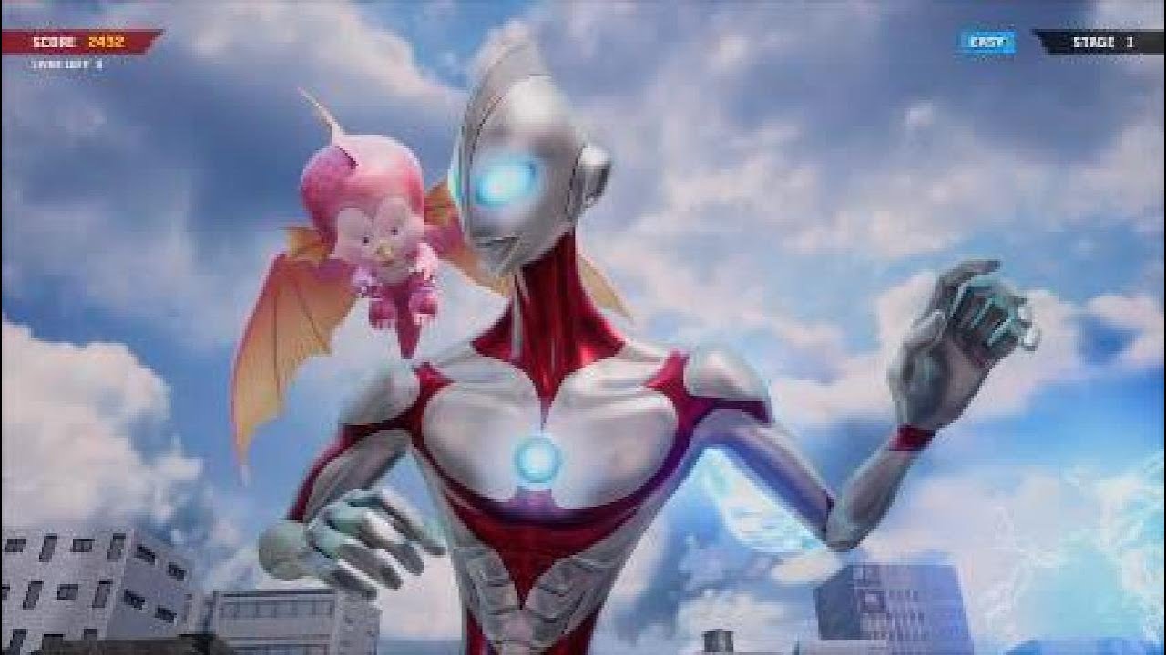 GigaBash Ultraman and Emi Arcade