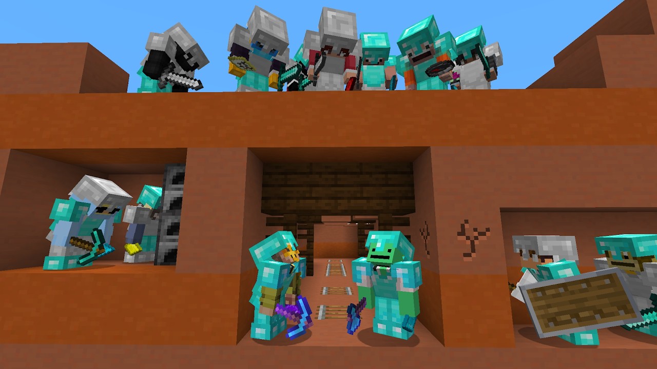 Minecraft &laquo;Спидраннеры&raquo; против 100 фанатов