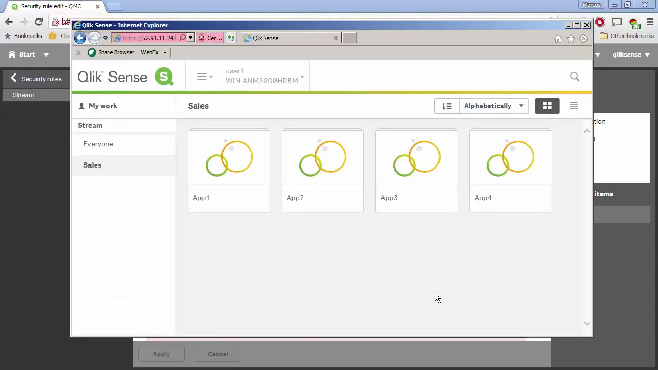Qlik Sense Stream Management   Security Rules and Exception Management