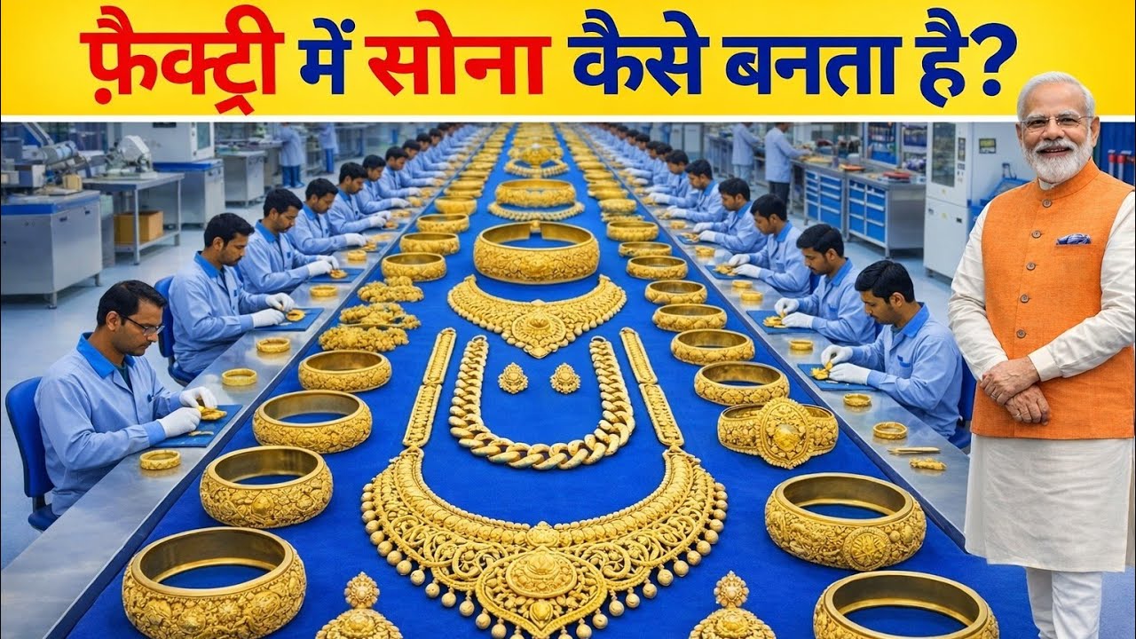 फैक्ट्री में सोना कैसे बनता है? | Gold Jewellery Making Process in Factory | Full Documentary