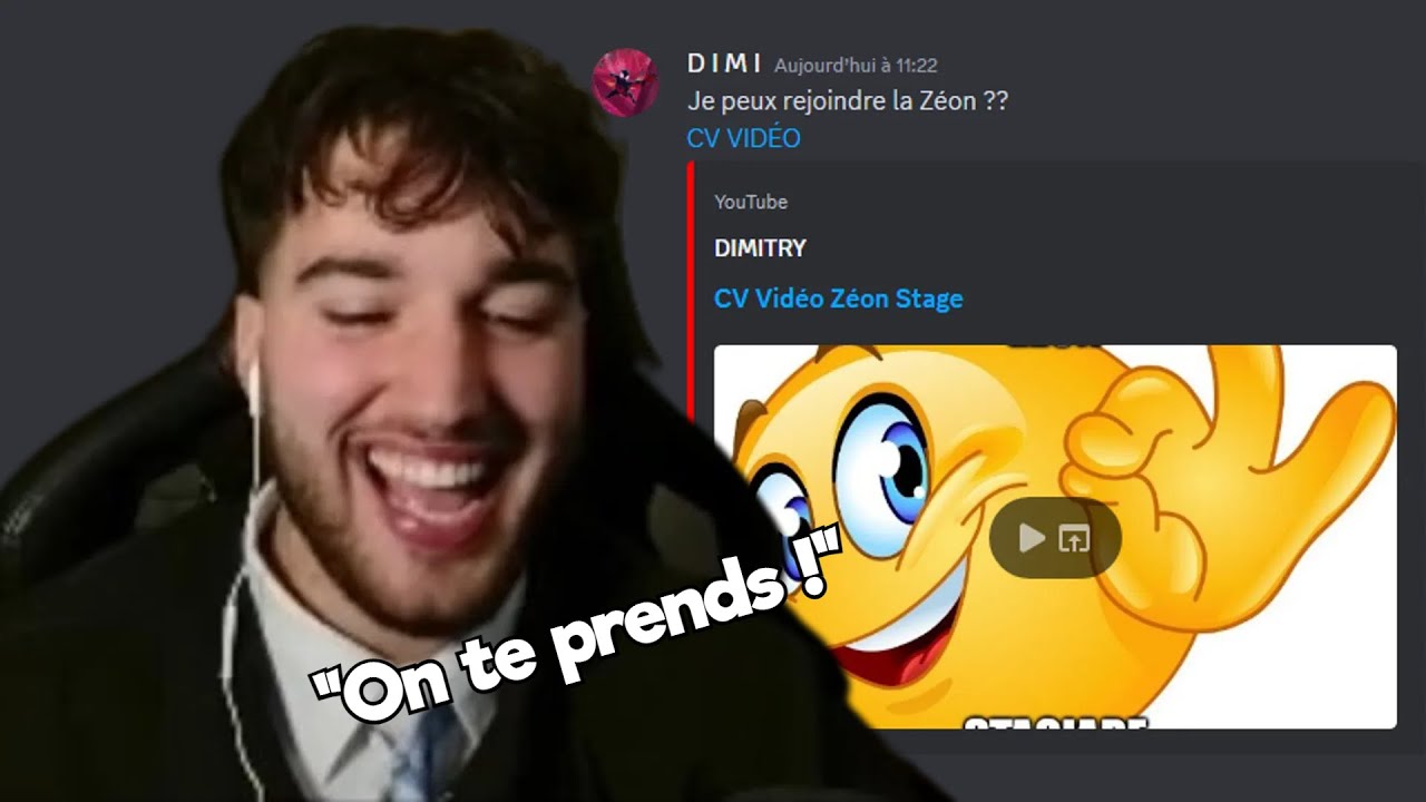 @Xarox react &agrave; ma vid&eacute;o Z&eacute;on Stagiaire