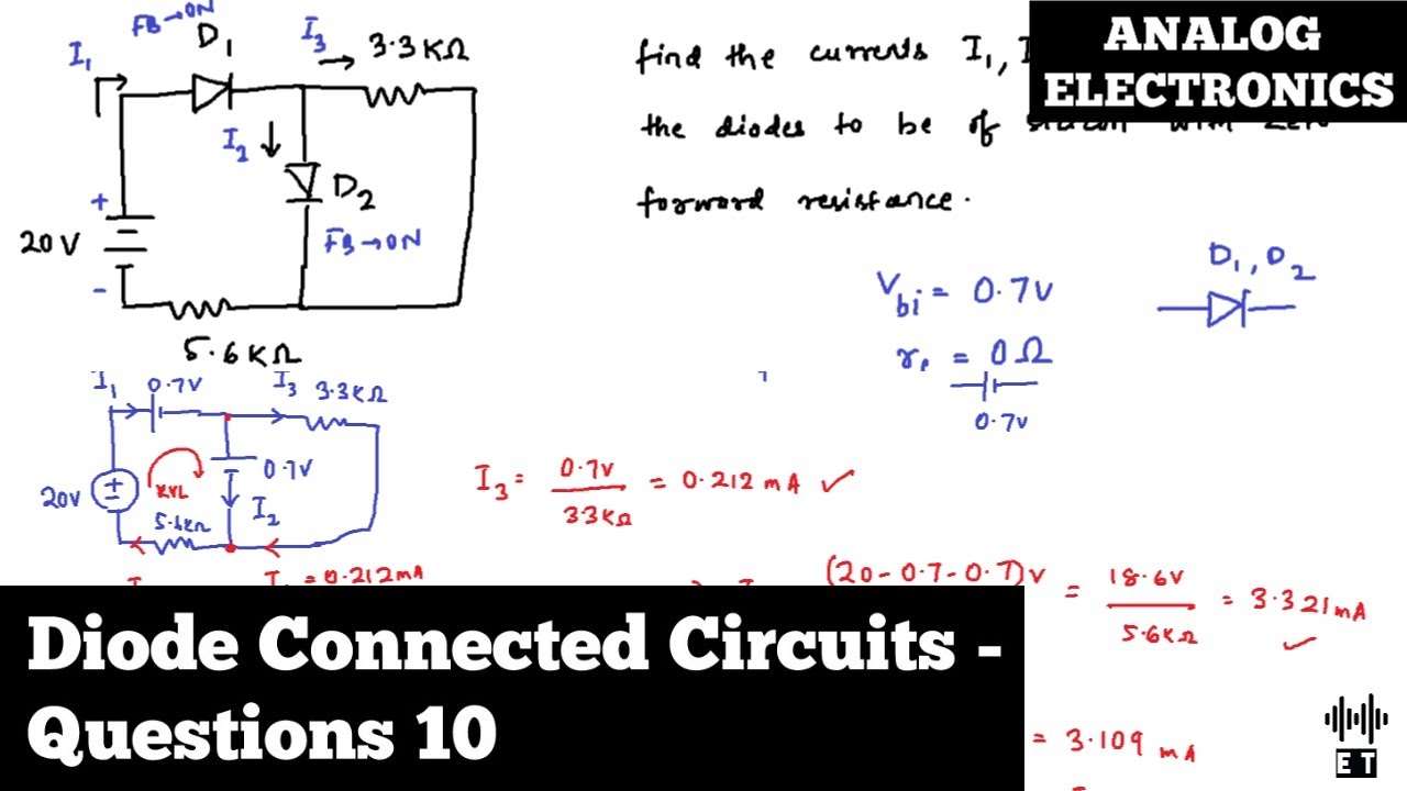 Diode Connected Circuits | Questions 10 | Analog Electronics