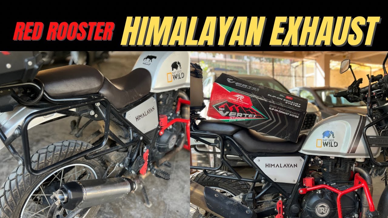 Performance exhaust for Himalayan | Red Rooster Vertex | Performance Mod 1