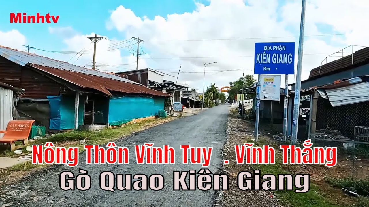 Vùng Nông Thôn Xã Vĩnh Tuy Và Xã Vĩnh Thắng Huyện Gò Quao Tỉnh Kiên Giang Trên Đường Tỉnh 12 .