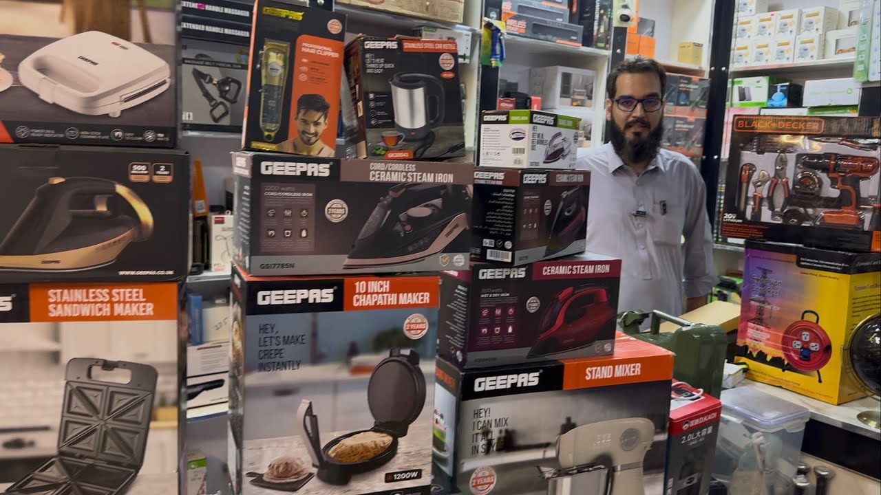 Aziz Bhai Brings Imported Geepas Electronics Items | Every Home Need | Largest Electronics Market