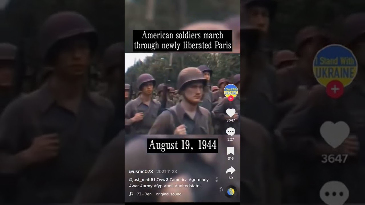 The US army in Paris 1945