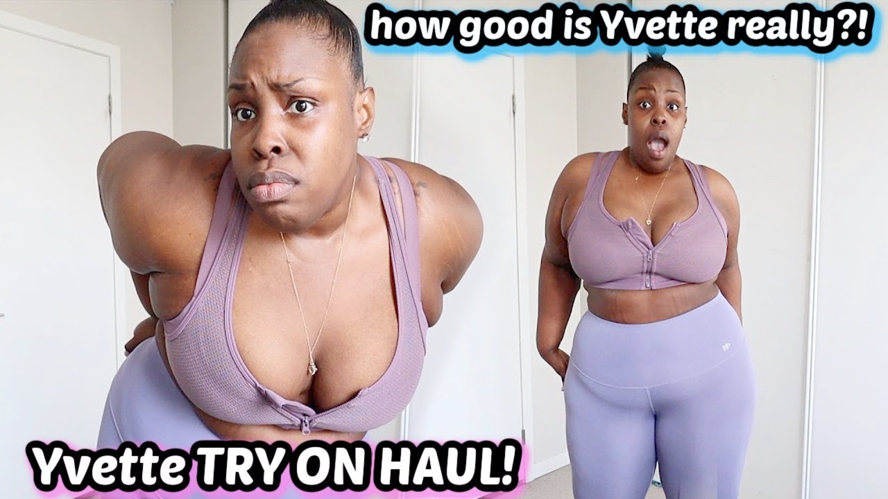 am I 100% SOLD?! Yvette Sports Wear try on haul| Janielle Wright