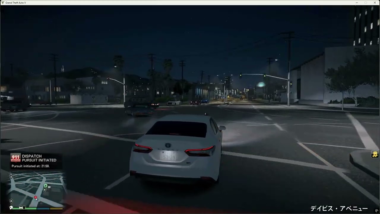 【LSPDFR】警察24時　白カムリの深夜の大追跡　GTA５