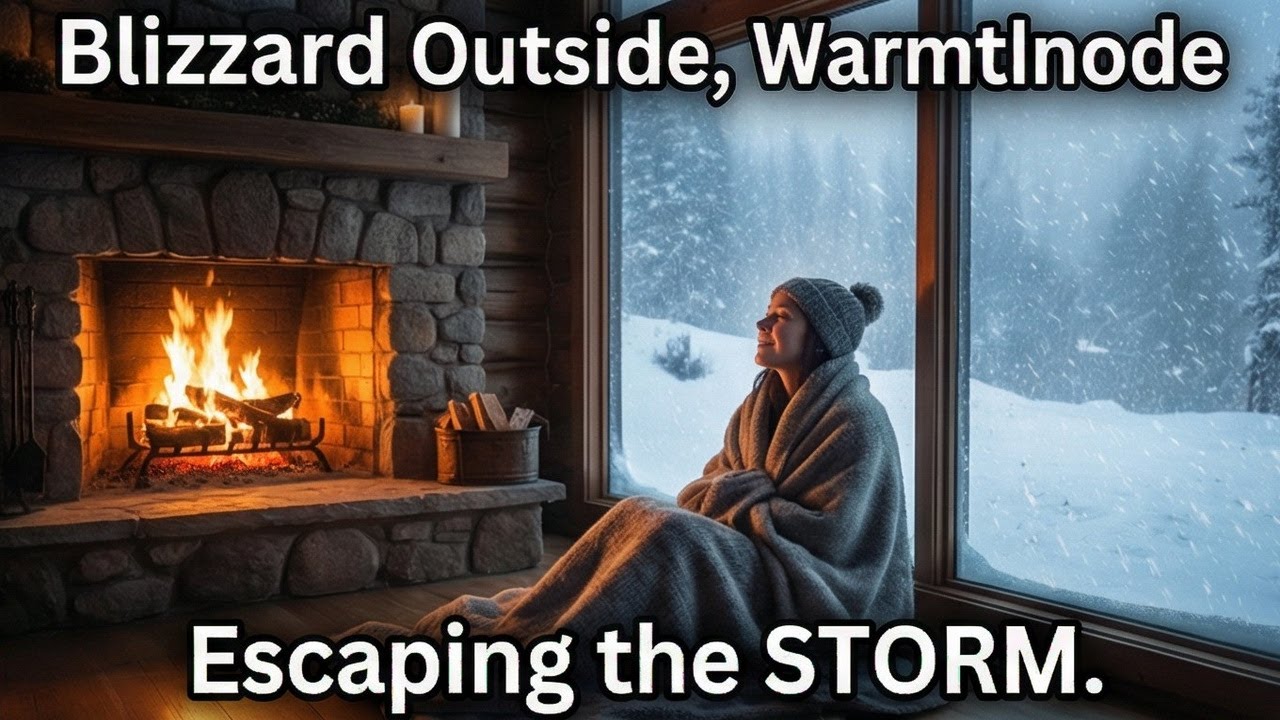 Blizzard Outside, Warmth Inside to relax immediately ☕ Cozy Jazz Ambience