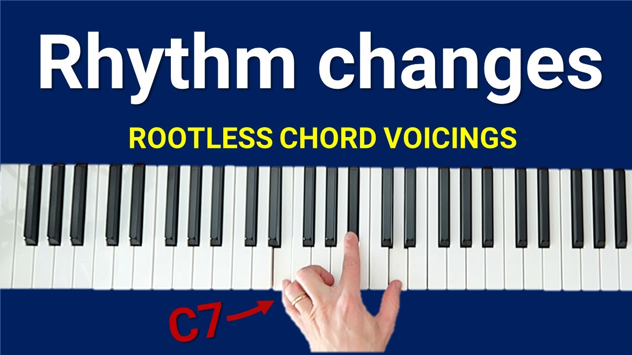 Rhythm changes - left hand piano voicings (with chord charts)