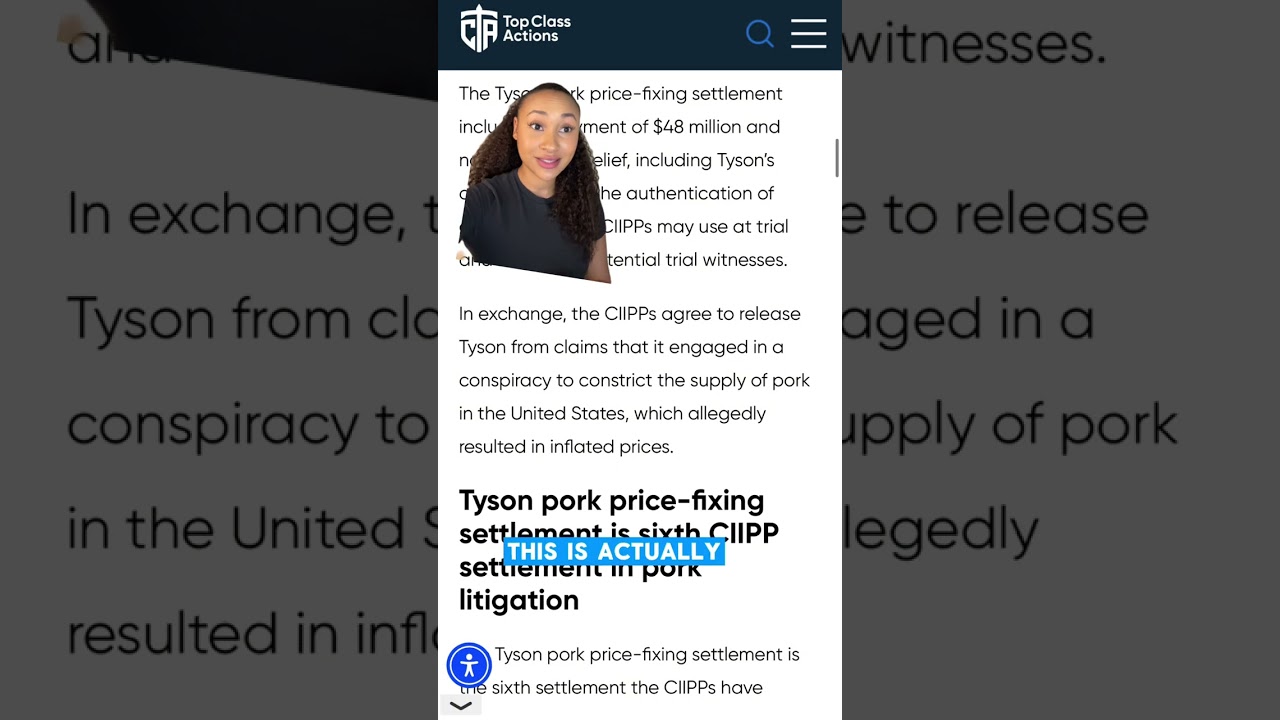 Did you purchase pork? If so, subscribe for updates! 💸 #PriceFixing #Shorts #Settlement