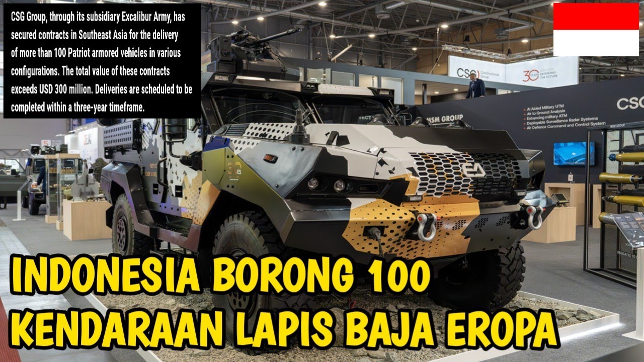 DIAM-DIAM INDONESIA PERKUAT ALUTSISTA 100+ KENDARAAN LAPIS BAJA EROPA SIAP OPERASI