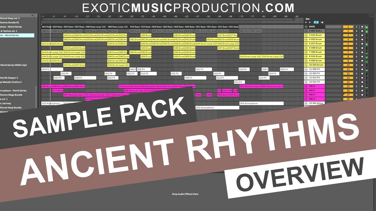 Ancient Rhythms | Exotic Refreshment, Sol Selectas, Zuma Dionys, PAAX (Tulum) Style | Sample Pack