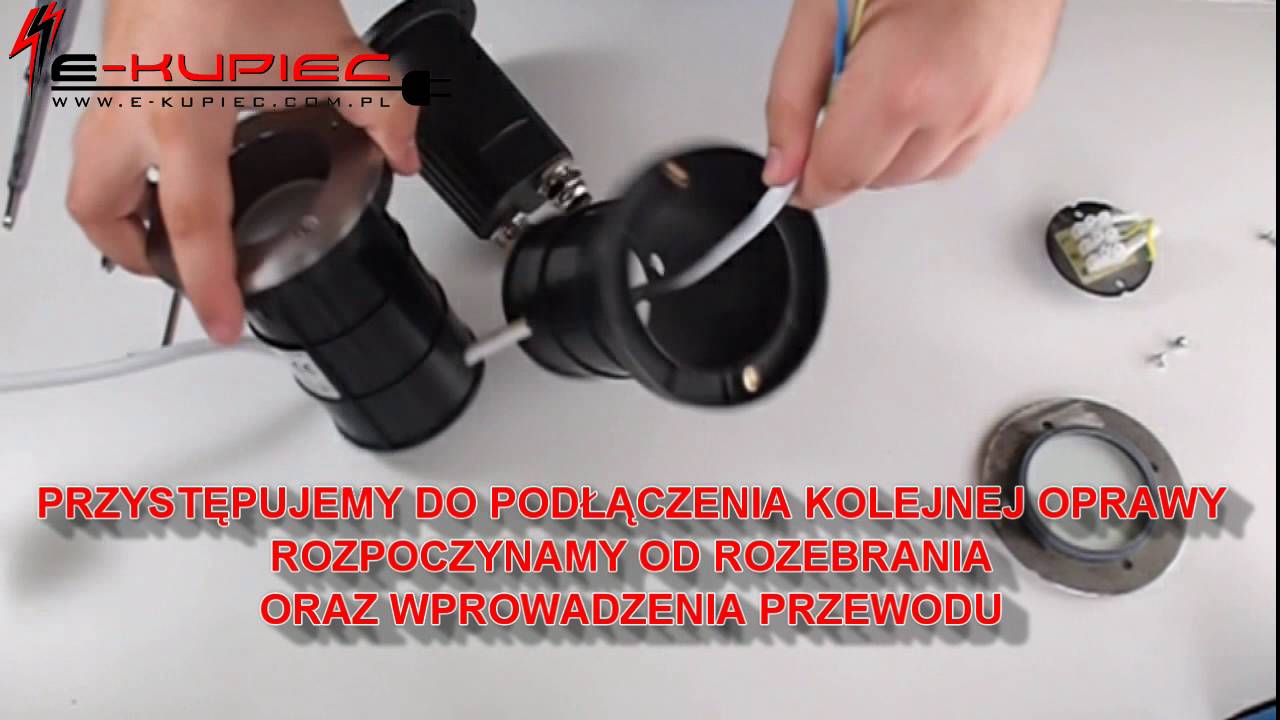 Jak podłączyć oprawę najazdową ? Sposób podłączania. www.e-kupiec.com.pl