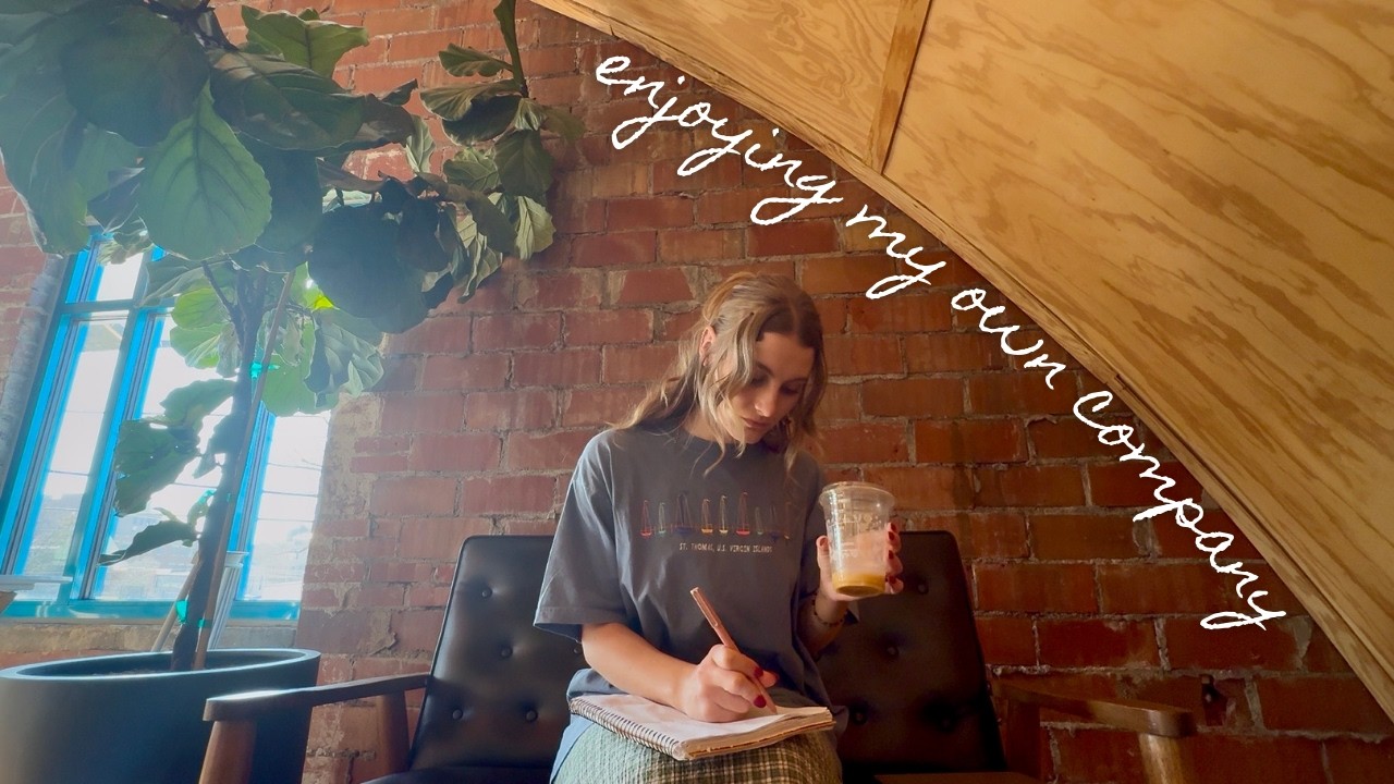 a productive day in my life (solo vlog, coffee shop, errands & sunshine)