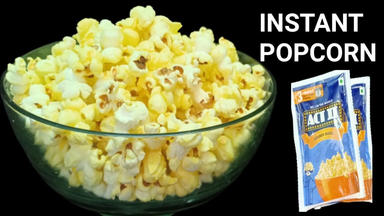 Act II Instant Popcorn/Instant popcorn preparation in telugu/How to make instant popcorn at Home