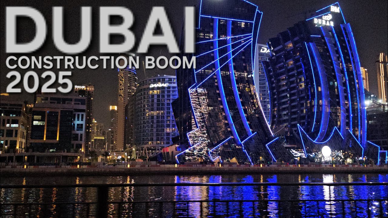 BUSINESS BAY COMPLETE WALK TOUR | Dubai Cityscape Night Ambience | 8.13.25: 4K-UHD