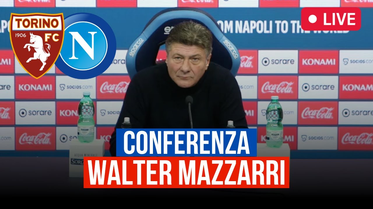 Mazzarri in conferenza stampa per Torino Napoli 🎙️ VIDEO INTEGRALE ⚽ Serie A