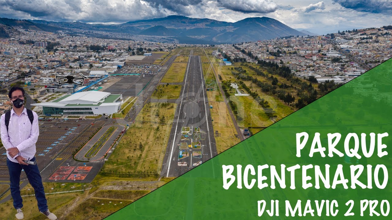 Parque Bicentenario en Quito - Ecuador desde un Drone