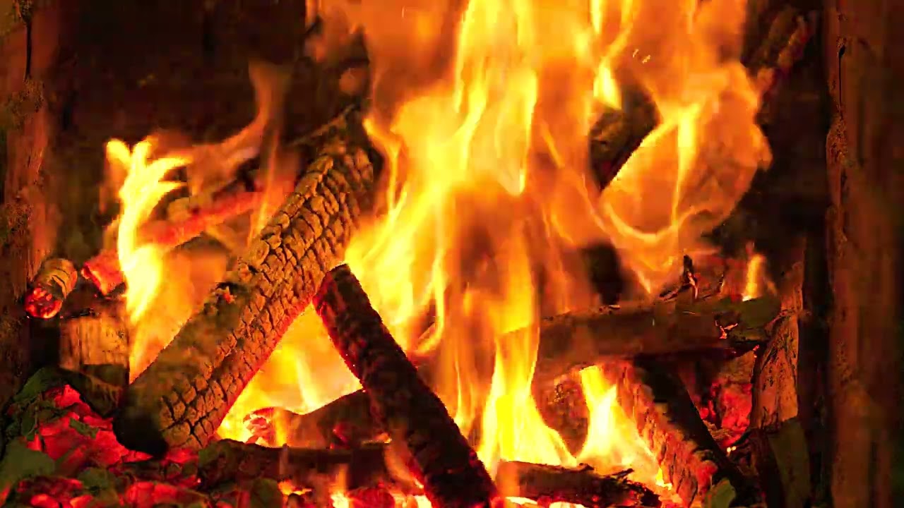 Smooth Jazz Cold Night – Winter Saxophone Lounge by Warm 4K Fireplace