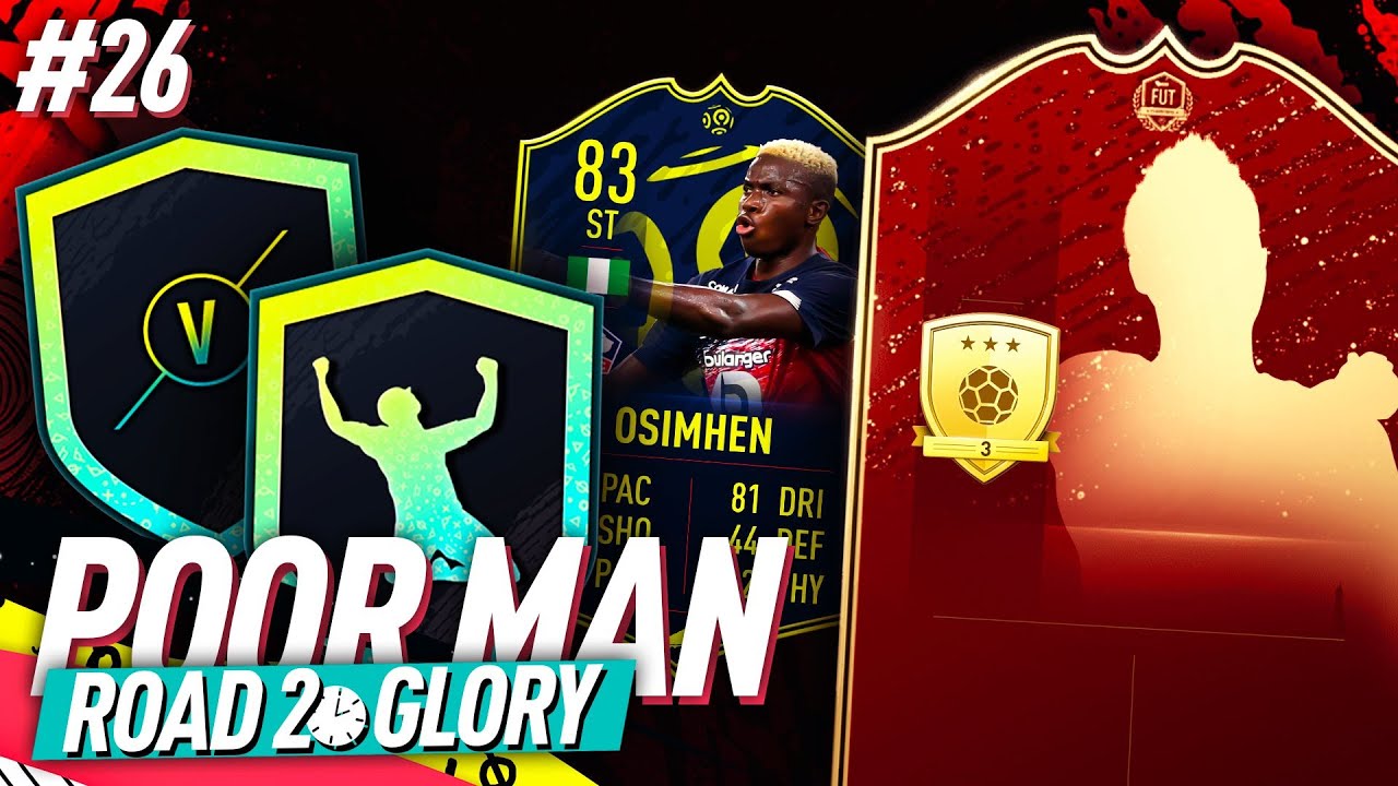 GOOD REWARDS PACK LUCK FINALLY?!? POTM OSIMHEN IS INSANE! - POOR MAN RTG #26 - FIFA 20 Ultimate Team