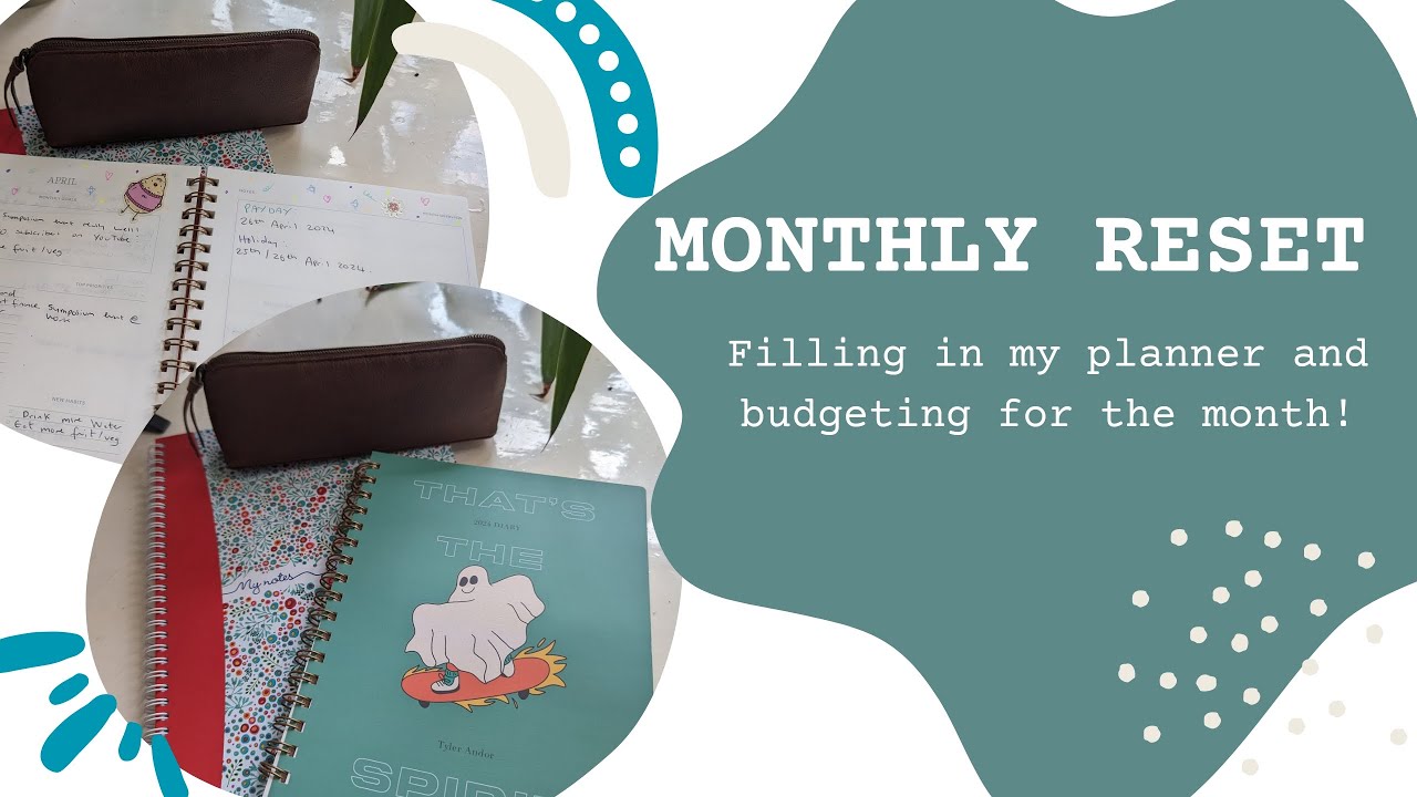 MONTHLY RESET | Filling in my planner & Budgeting my paycheck for the month!