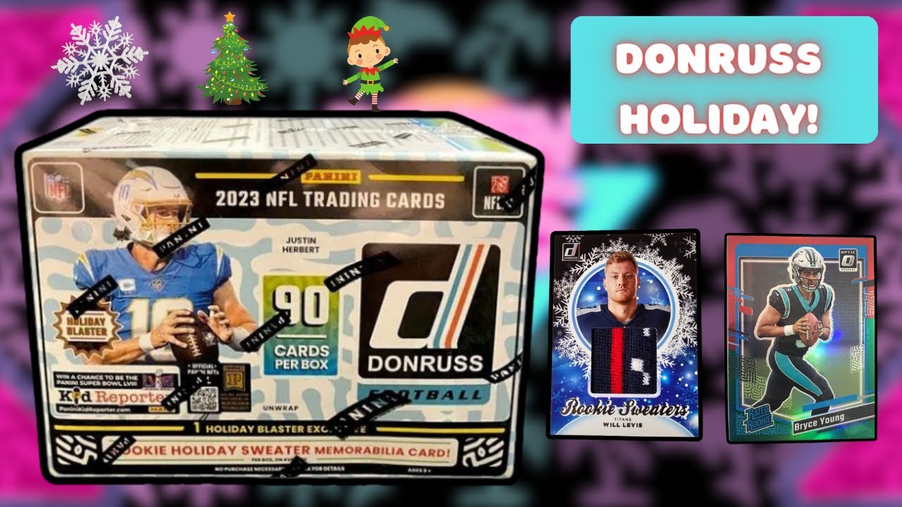 CHRISTMAS GIFT?! 2023 Donruss Football Holiday Blaster Box Review!