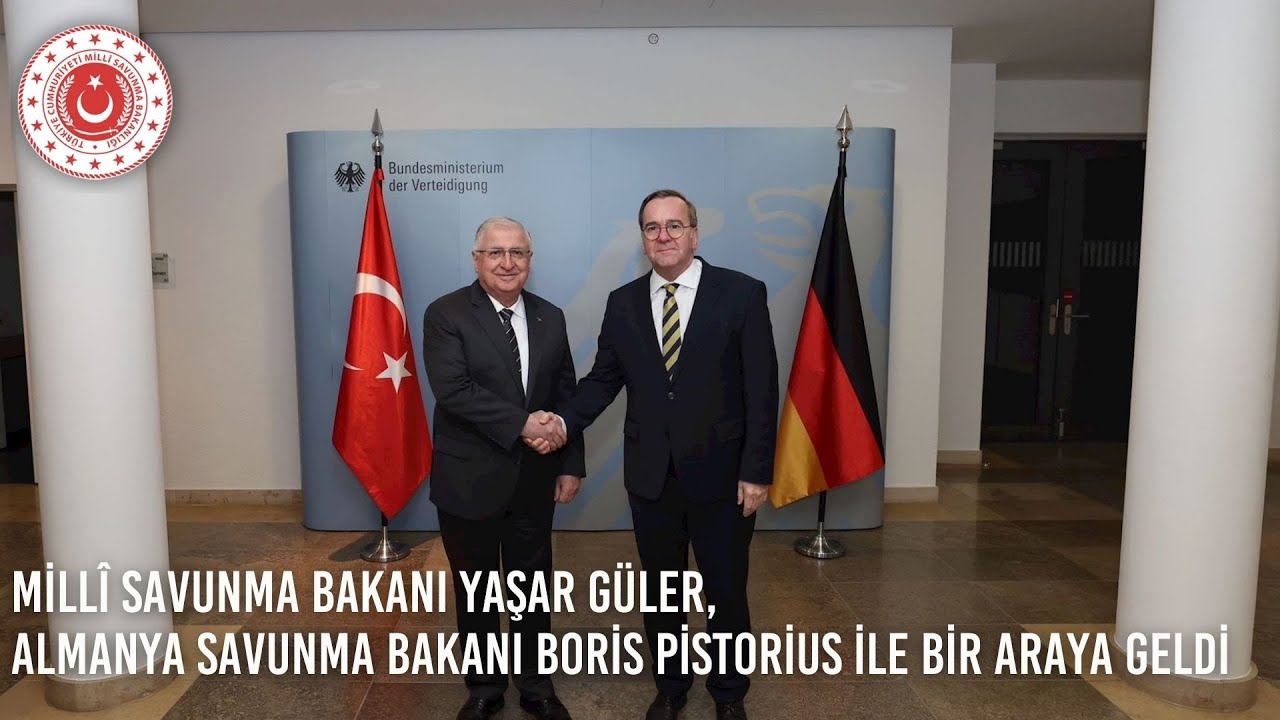 Millî Savunma Bakanı Yaşar Güler, Almanya Savunma Bakanı Boris Pistorius ile Bir Araya Geldi