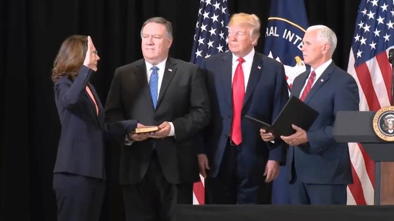 President Trump participates in CIA Director's swearing in ceremony  Langley, Virginia  May 21, 2018