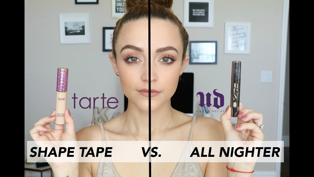 UD All Nighter Concealer VS. Tarte Shape Tape | Wear Test
