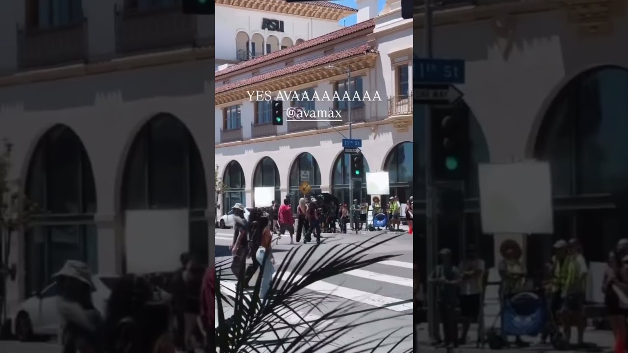 Ava Max caught in public filming a music video for her upcoming song &ldquo;Lovin Myself&rdquo;