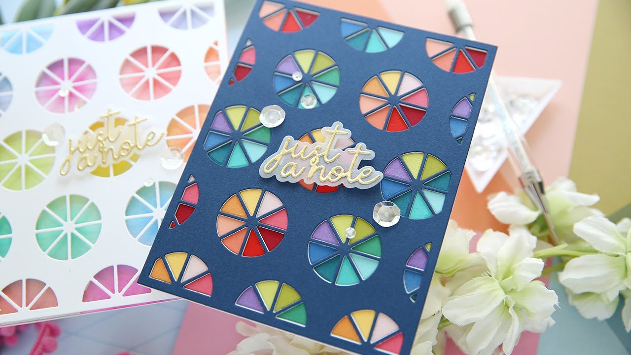 Two Colorful Ways to use the Citrus Slice Background