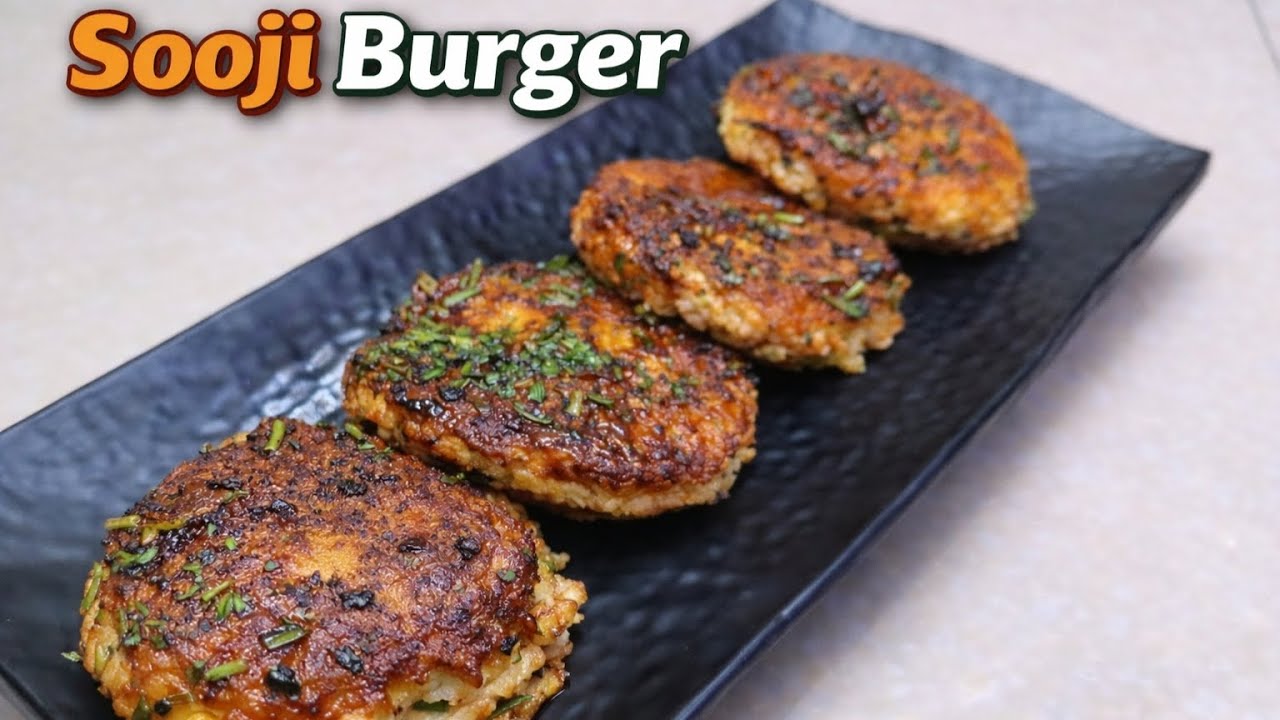 No Bread Burger | Crispy Sooji Burger Recipe|Ranjana Ki Rasoi