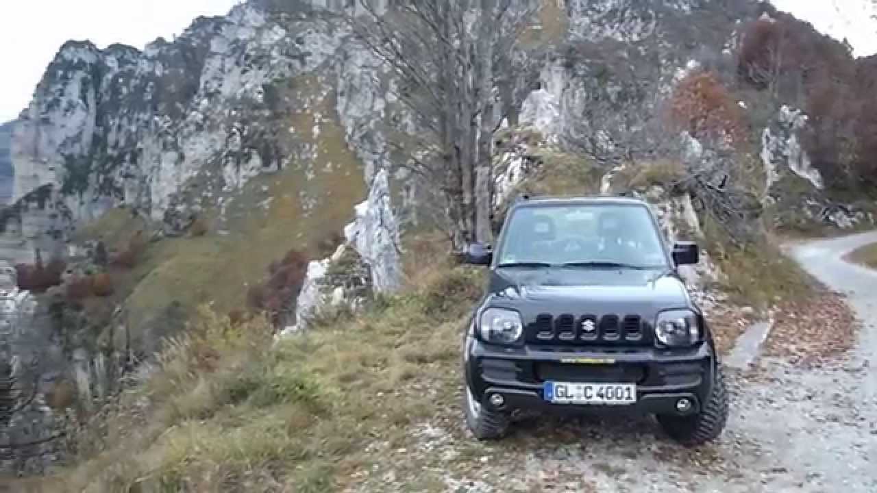 Schotterstraßen in den Alpen - Südtirol + Gardasee im Suzuki Jimny