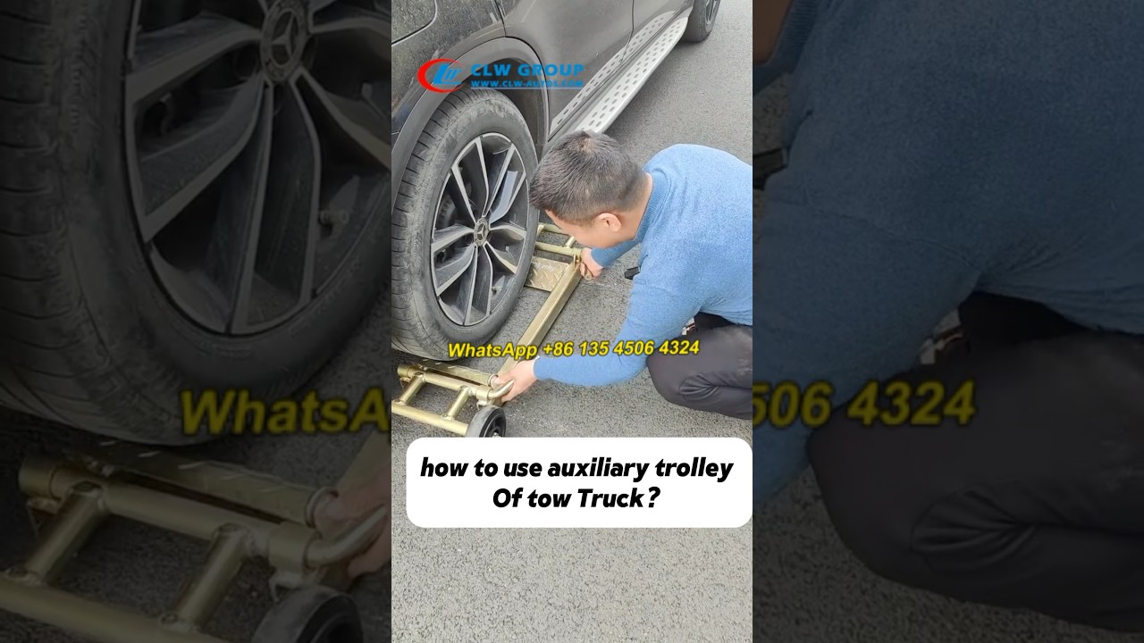 How to Use Auxiliary Trolley of Tow Truck from Chengli? #towtruck #wrecker