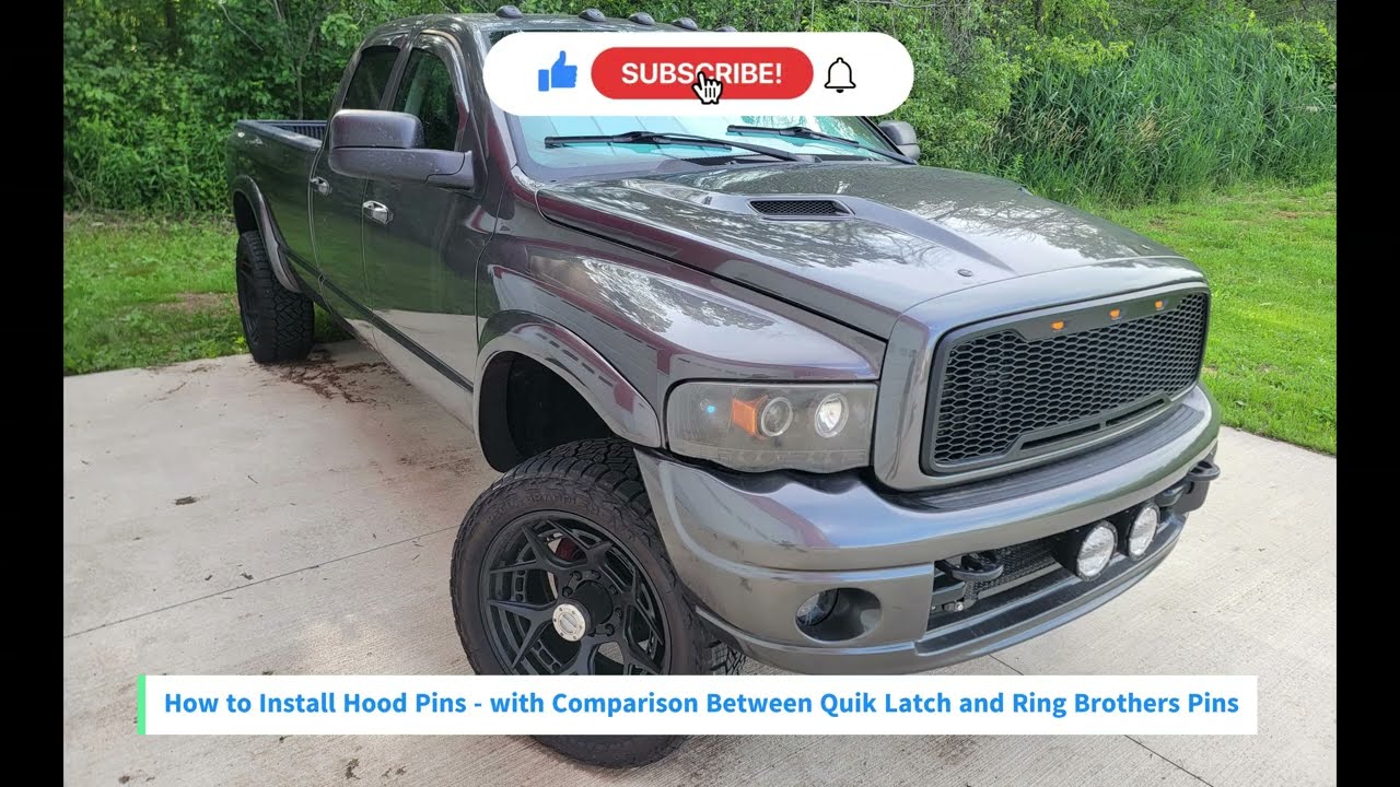 How to Install Hood Pins - with Comparison Between Quick Latch and Traditional (Ring Brothers) Pins