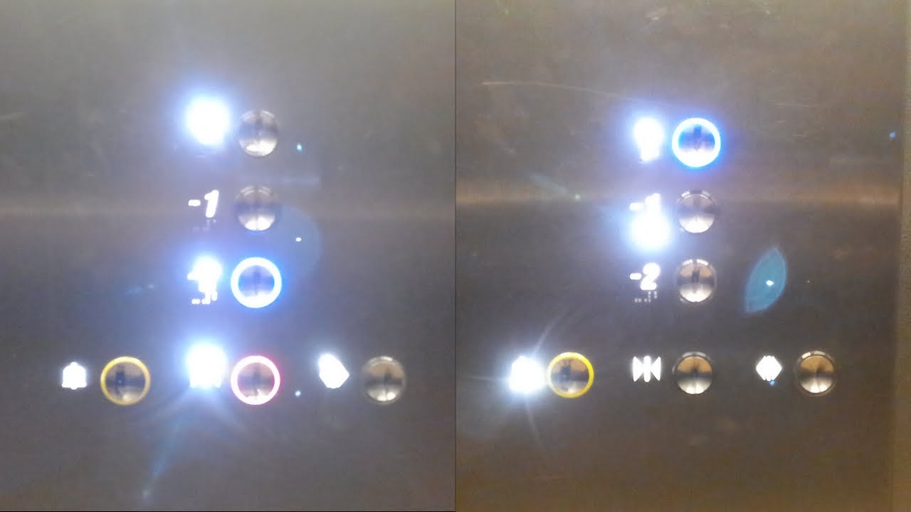 Really Awesome!! 2008 Otis Gen2 Lumina lifts at St. Davids Shopping Centre Lower Car Park in Cardiff
