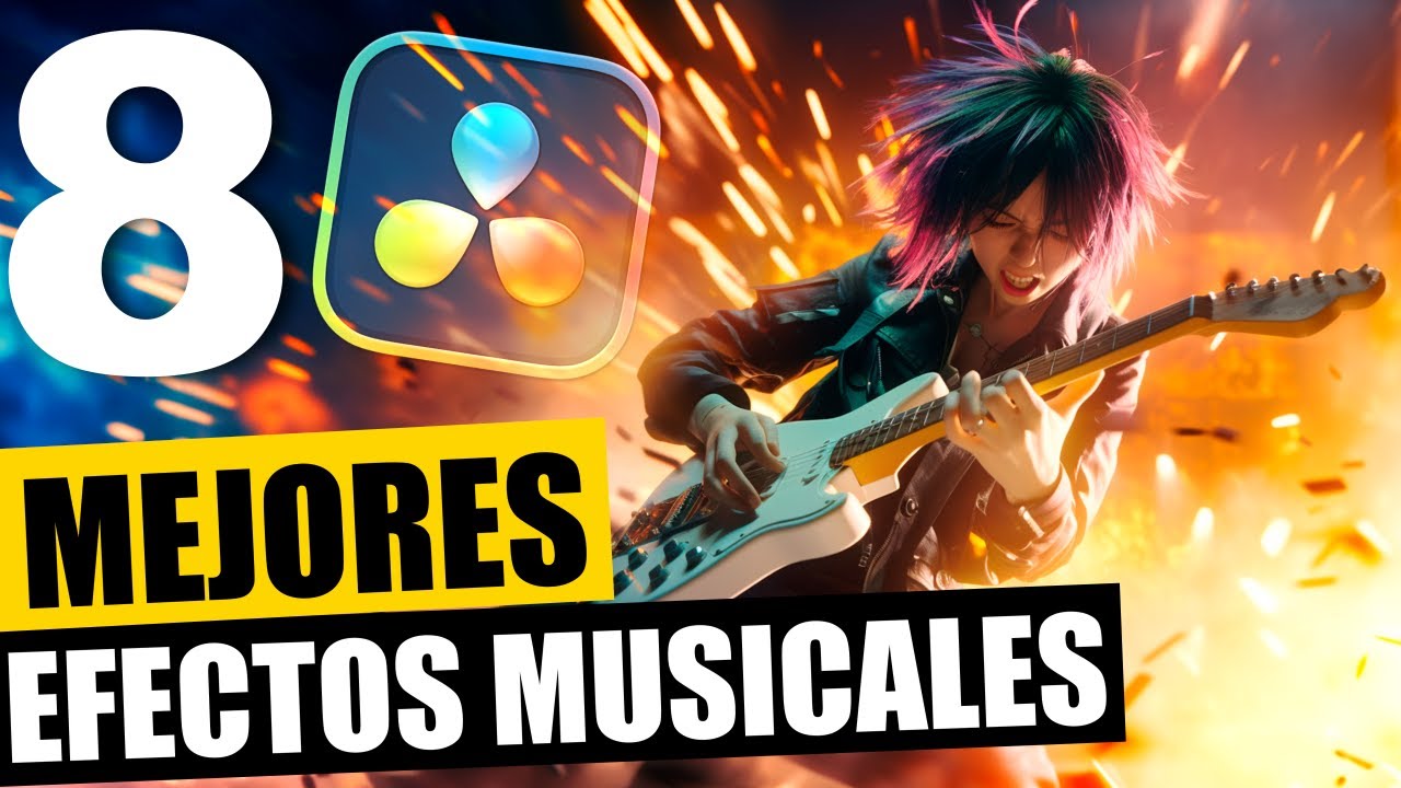 8 MEJORES EFECTOS para Vídeos Musicales | Davinci Resolve Tutorial