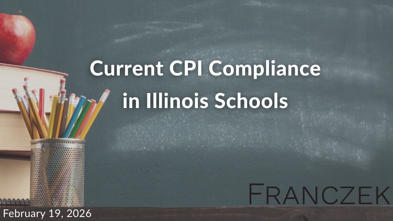 Webinar: Current CPI Compliance in Illinois Schools