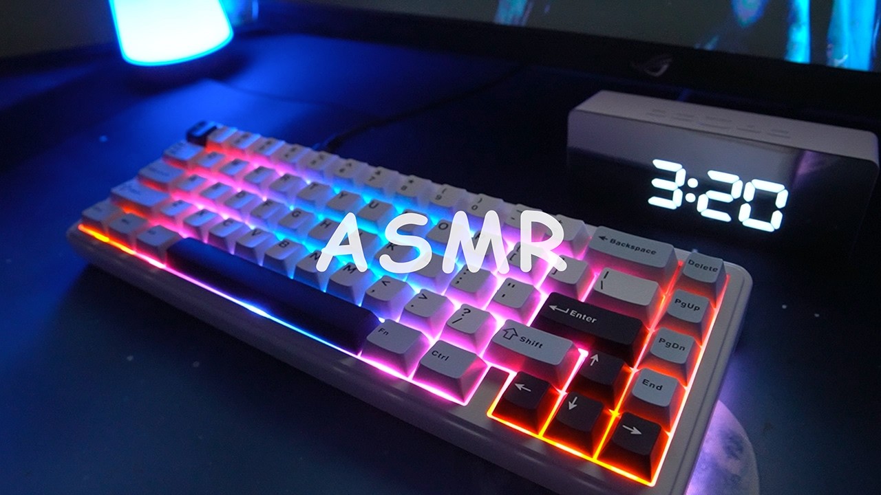 [ASMR] satisfying keyboard and mouse sounds aula f65 ☁️