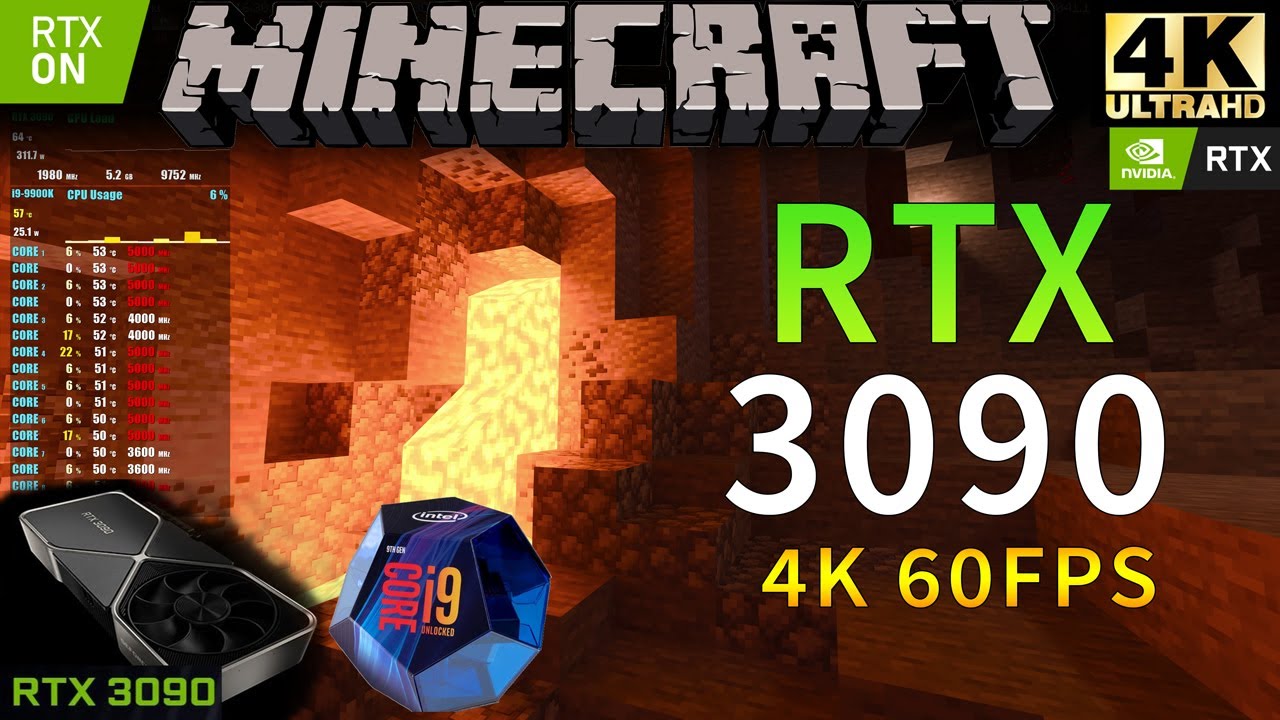 Minecraft 2023 RTX 4K | RTX 3090 | Ultra Ray Tracing | DLSS 2.0