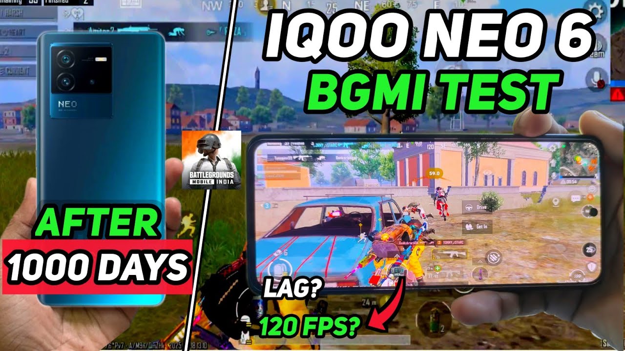 Iqoo neo 6 Bgmi test after 3 years | This device impress me after 1000 days |
