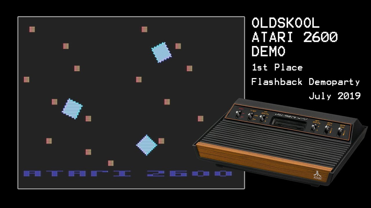 IOCaste - cTrix & krion & a.god (Atari 2600 Demo - Pal - Real Hardware Capture)