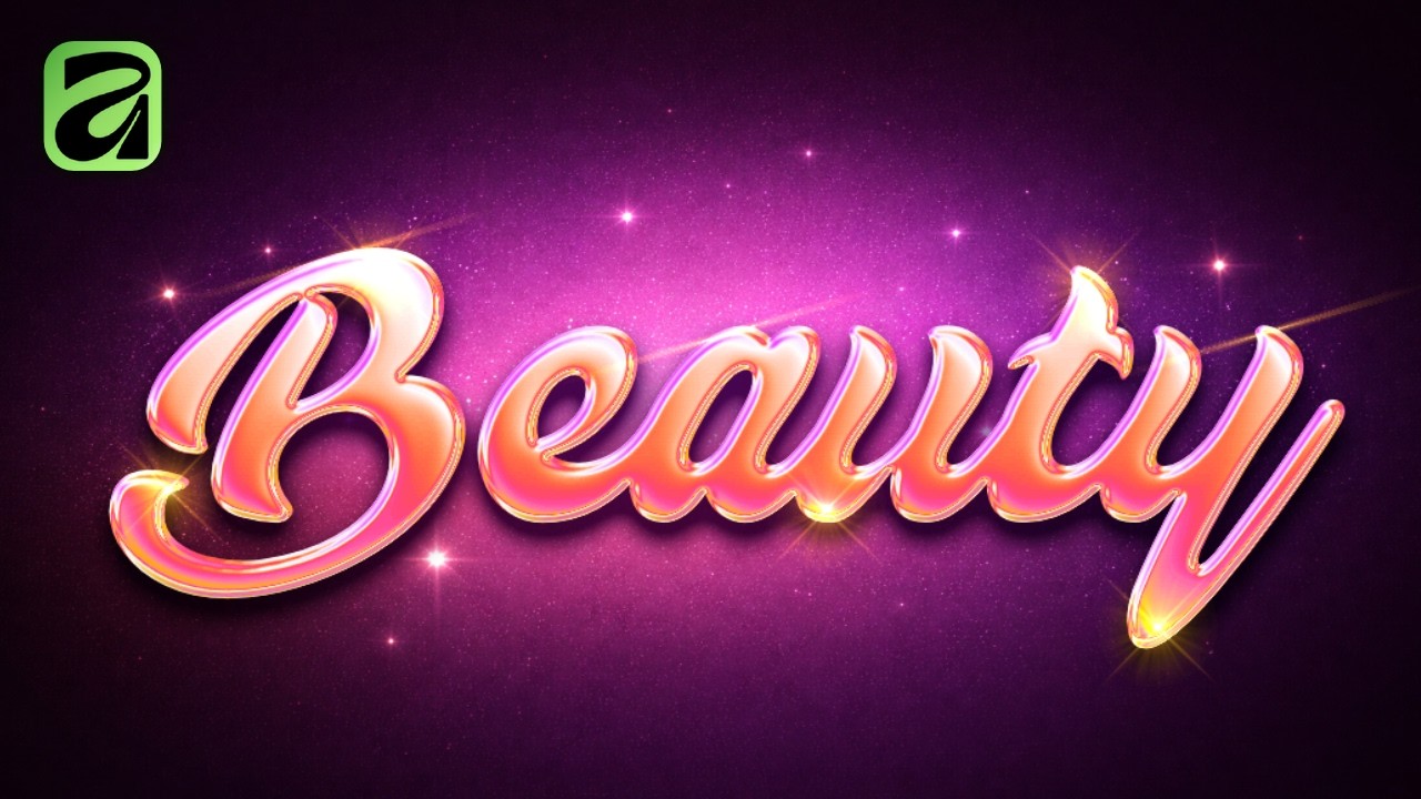Make Your Text Shine! Glossy Chrome Effect in Affinity